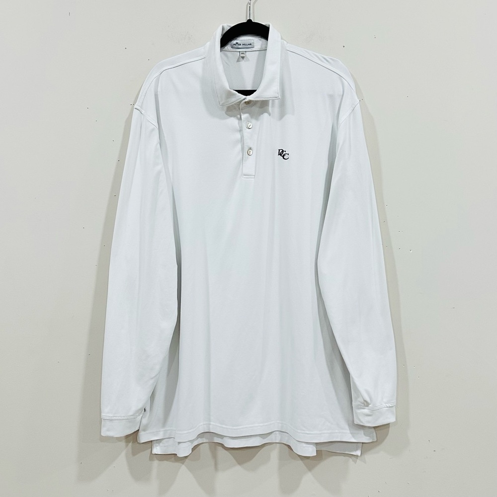 Peter Millar Solid Stretch Jersey Long Sleeve Pol… - image 1